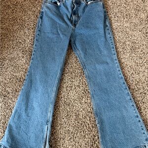 Abercrombie & Fitch Flare Jeans in Denim Blue